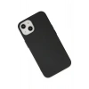 Mey İthalat®  iPhone 14 Plus Kılıf Nano içi Kadife Silikon - Siyah