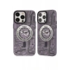 Mey İthalat®  iPhone 14 Pro Kılıf Apollo Magneticsafe Desenli Kapak - Apollo Mor - 5