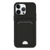 Mey İthalat®  iPhone 14 Pro Kılıf Kelvin Kartvizitli Silikon - Siyah