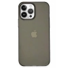 Mey İthalat® iPhone 14 Pro Kılıf Pc Sert Şeffaf Kapak - Siyah