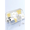 Mey İthalat®   iPhone 14 Pro Max Floral Magsafe Kapak - Sarı