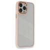 Mey İthalat® iPhone 14 Pro Max Kılıf Dora Kapak - Pudra
