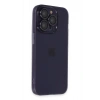 Mey İthalat® iPhone 14 Pro Max Kılıf Luko Lens Silikon - Siyah
