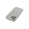 Mey İthalat® iPhone 14 Pro Max Kılıf Matte Şeffaf Magneticsafe - Şeffaf