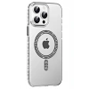 Mey İthalat®   iPhone 14 Pro Max Move Taşlı Magsafe Kapak - Siyah