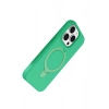 Mey İthalat®   iPhone 14 Pro Max Regal Magsafe Standlı Kapak - Yeşil