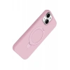 Mey İthalat®   iPhone 14 Regal Magsafe Standlı Kapak - Açık Pembe