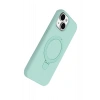 Mey İthalat®   iPhone 14 Regal Magsafe Standlı Kapak - Su Yeşili