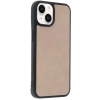 Mey İthalat®   iPhone 15 Kılıf Aras Deri Kapak - Pudra
