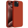 Mey İthalat®  iPhone 15 Kılıf First Silikon - Kırmızı