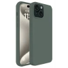 Mey İthalat®  iPhone 15 Kılıf First Silikon - Koyu Yeşil