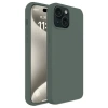Mey İthalat®  iPhone 15 Kılıf First Silikon - Koyu Yeşil