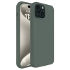 Mey İthalat®  iPhone 15 Kılıf First Silikon - Koyu Yeşil