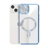 Mey İthalat®  iPhone 15 Kılıf Joke Simli Magneticsafe Kılıf - Mavi