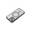 Mey İthalat®  iPhone 15 Kılıf Joke Simli Magneticsafe Kılıf - Siyah