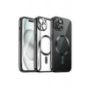 Mey İthalat®  iPhone 15 Kılıf Kross Magneticsafe Kapak - Siyah