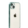 Mey İthalat®   iPhone 15  Lensli Silikon - Yeşil
