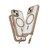 Mey İthalat®  iPhone 15 Plus Kılıf Enka Magsafe Silikon Kılıf - Desert