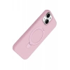 Mey İthalat®   iPhone 15 Plus Regal Magsafe Standlı Kapak - Açık Pembe