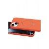 Mey İthalat®   iPhone 15 Plus Regal Magsafe Standlı Kapak - Turuncu