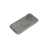Mey İthalat®  iPhone 15 Pro Kılıf Joke Simli Magneticsafe Kılıf - Gri