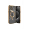 Mey İthalat®  iPhone 15 Pro Kılıf Kross Magneticsafe Kapak - Gold