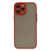 Mey İthalat®  iPhone 15 Pro Kılıf Montreal Silikon Kapak - Kırmızı