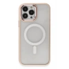 Mey İthalat® iPhone 15 Pro Kılıf Room Magneticsafe Silikon - Pudra