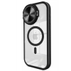 Mey İthalat®  iPhone 15 Pro Kılıf Teleskop Lens Magsafe Silikon Kapak - Siyah
