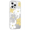Mey İthalat®   iPhone 15 Pro Max Floral Magsafe Kapak - Sarı