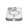Mey İthalat®  iPhone 15 Pro Max Hilton Magsafe Kapak - Titan Gri