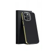 Mey İthalat® iPhone 15 Pro Max Kılıf Aramid 600D Kevlar Karbon Fiber Magsafe Kapak - Sarı