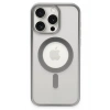 Mey İthalat® iPhone 15 Pro Max Kılıf Erozi Magsafe Kapak - Gümüş