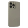 Mey İthalat®  iPhone 15 Pro Max Kılıf Nano içi Kadife Silikon - Beyaz Titanyum