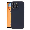 Mey İthalat®  iPhone 15 Pro Max Kılıf Nano içi Kadife Silikon - Lacivert