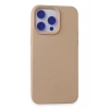 Mey İthalat®  iPhone 15 Pro Max Kılıf Nano içi Kadife Silikon - Pudra