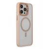 Mey İthalat®  iPhone 15 Pro Max Kılıf Roblox Lens Magsafe Standlı Kapak - Pudra