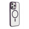 Mey İthalat®  iPhone 15 Pro Max Kılıf Room Magneticsafe Silikon - Derin Mor