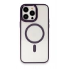 Mey İthalat®  iPhone 15 Pro Max Kılıf Room Magneticsafe Silikon - Derin Mor