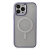 Mey İthalat® iPhone 15 Pro Max Kılıf Room Magneticsafe Silikon - Lila
