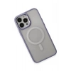 Mey İthalat® iPhone 15 Pro Max Kılıf Room Magneticsafe Silikon - Lila