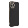 Mey İthalat®  iPhone 15 Pro Max Kılıf Volet Silikon - Siyah