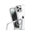 Mey İthalat®   iPhone 15 Pro Max  Lensli Silikon - Gümüş