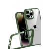 Mey İthalat®   iPhone 15 Pro Max  Lensli Silikon - Yeşil