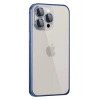 Mey İthalat®  iPhone 15 Pro Metal Bumper Mat Kapak - Lacivert