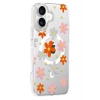 Mey İthalat®   iPhone 16 Floral Magsafe Kapak - Turuncu