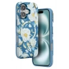 Mey İthalat®  iPhone 16 Flower Series Magsafe Kapak - Mavi
