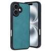 Mey İthalat®  iPhone 16 Kılıf Aras Deri Kapak - Açık Yeşil