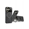 Mey İthalat®  iPhone 16 Kılıf Joy Lens Standlı Kapak - Kırmızı