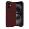 Mey İthalat®  iPhone 16 Kılıf Kelvin Kartvizitli Silikon - Bordo
